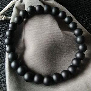 Matte Black Jade Bracelet